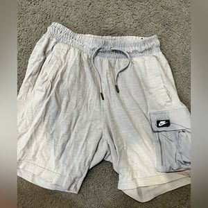 Nike Light Grey Cargo Shorts